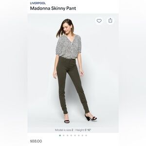 Olive Colored Skinny Pant